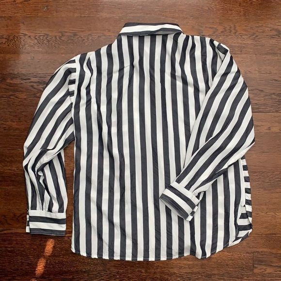 Karl Lagerfeld Paris Striped Button Down - Picture 4 of 4